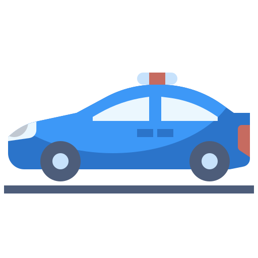 coche de policía Surang Flat icono
