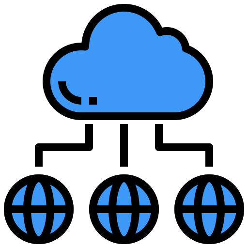 Cloud network Surang Lineal Color icon