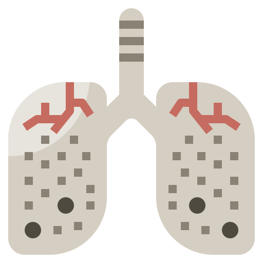 cáncer de pulmón Surang Flat icono