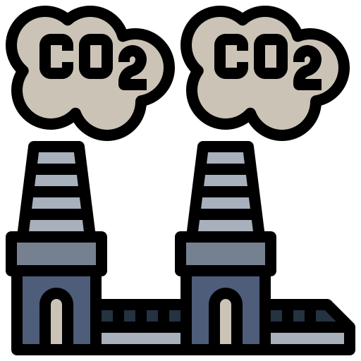 이산화탄소 Surang Lineal Color icon