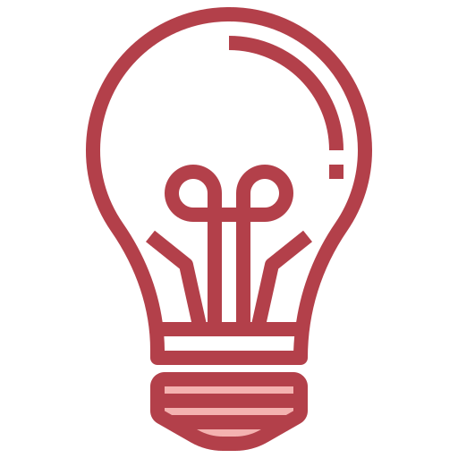 Light bulb Surang Red icon