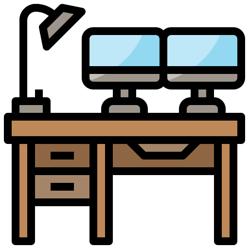 Desk Surang Lineal Color icon