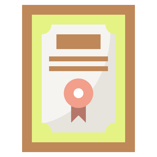 Сертификат Surang Flat иконка