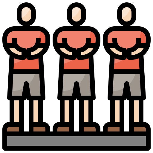 Football player Surang Lineal Color icon