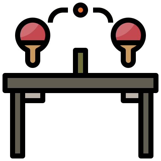 ping pong Surang Lineal Color icona