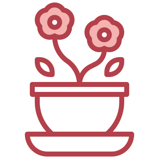 Flower pot Surang Red icon
