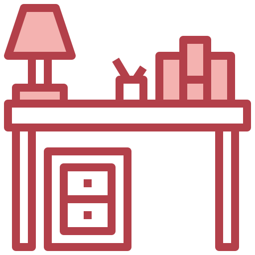 tavolo da ufficio Surang Red icona