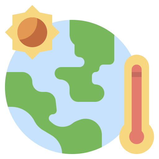 Global warming Surang Flat icon