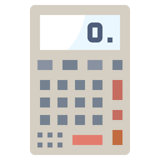 rekenmachine Surang Flat icoon