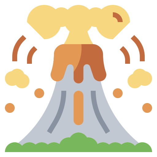 Volcano Surang Flat icon
