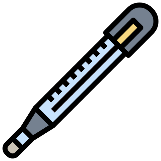 Thermometer Surang Lineal Color icon