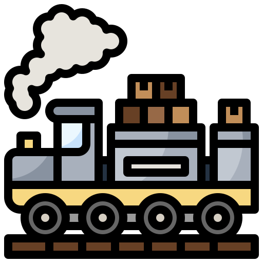 treno Surang Lineal Color icona