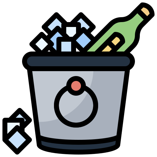 Ice bucket Surang Lineal Color icon