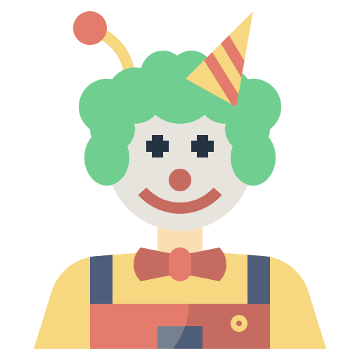clown Surang Flat icoon