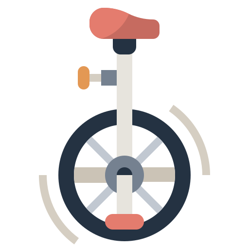Unicycle Surang Flat icon