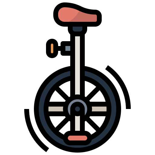 Unicycle Surang Lineal Color icon