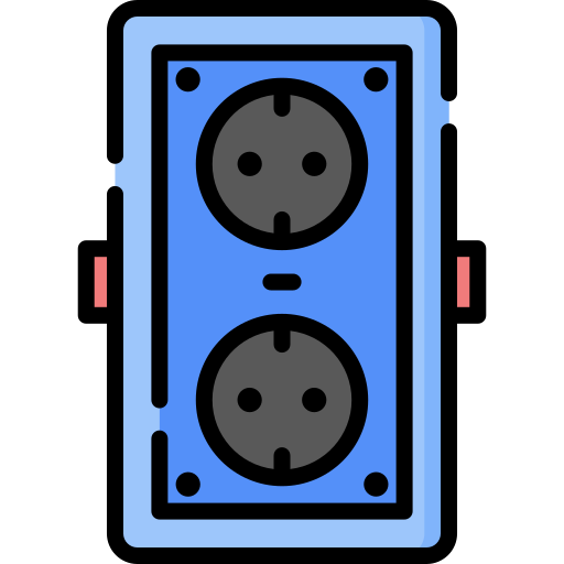 Power socket Special Lineal color icon