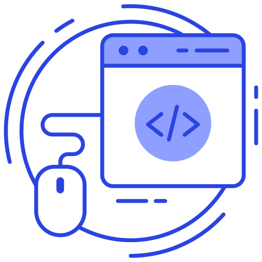 Web coding Generic Blue icon