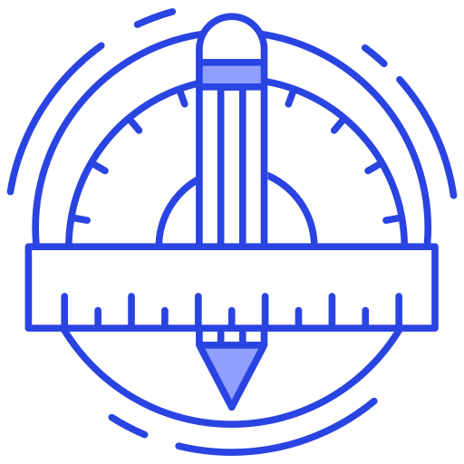 Инструменты геометрии Generic Blue иконка