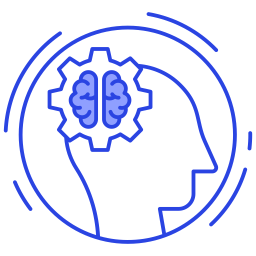 hersenen proces Generic Blue icoon