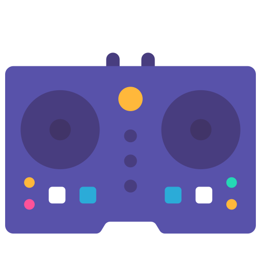 Dj controller Victoruler Flat icon