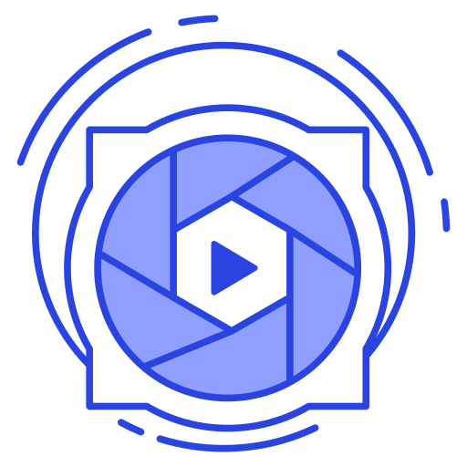 카메라 셔터 Generic Blue icon