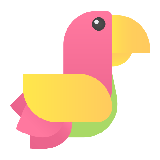 papegaai Generic Flat Gradient icoon