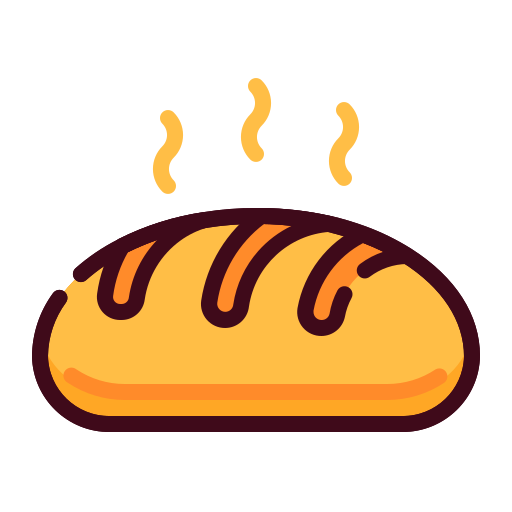 Bread Generic Outline Color icon