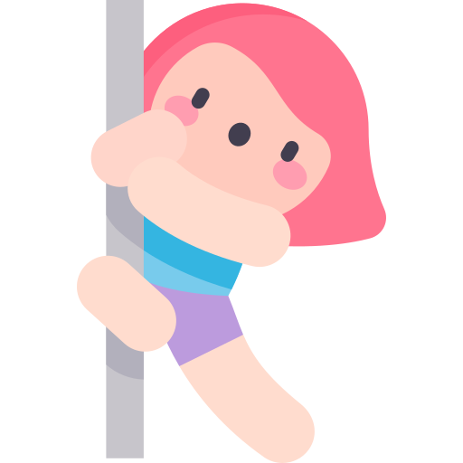 Pole dance Kawaii Flat icon