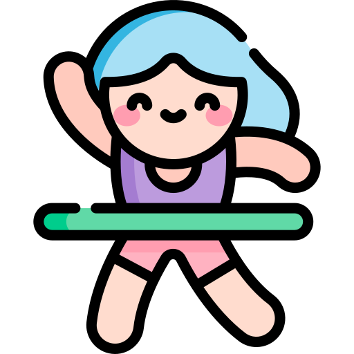 hula-hoop Kawaii Lineal color icon