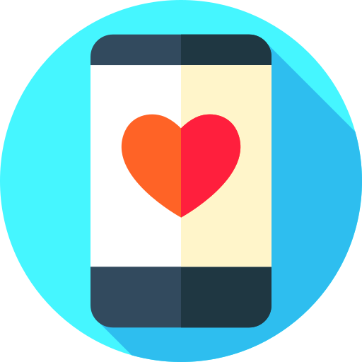 smartfon Flat Circular Flat ikona