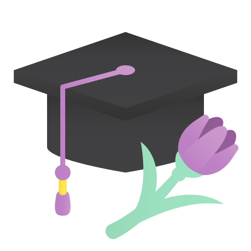 Graduation cap Generic Flat Gradient icon