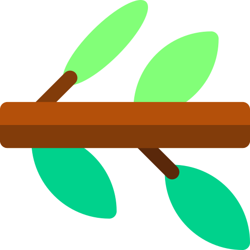 gałąź drzewa Basic Rounded Flat ikona