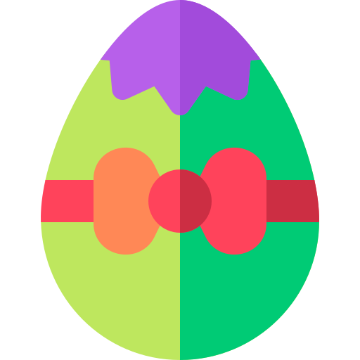 пасхальное яйцо Basic Rounded Flat иконка