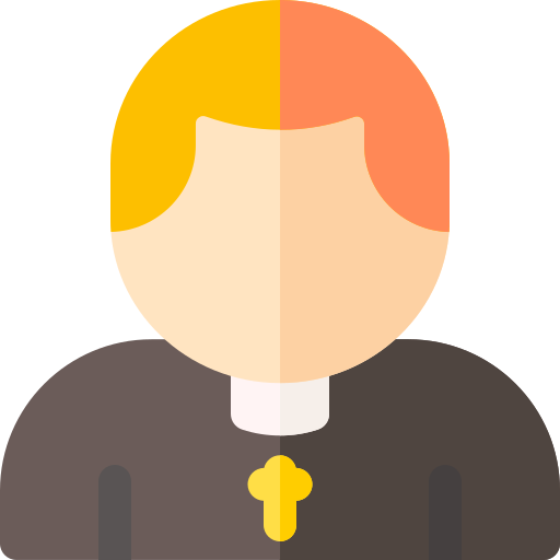 Priest Basic Rounded Flat icon