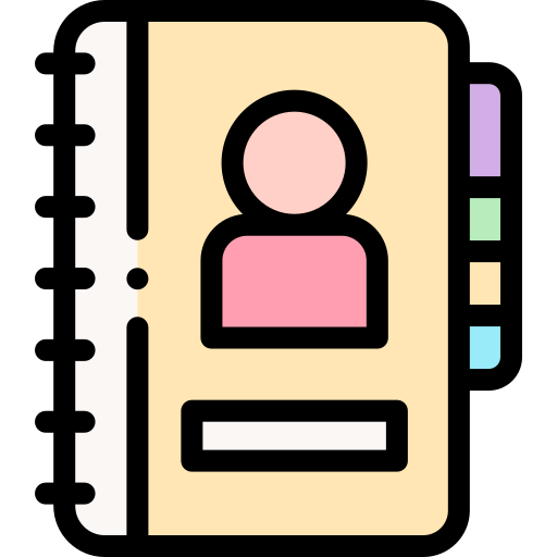Agenda Detailed Rounded Lineal color icon