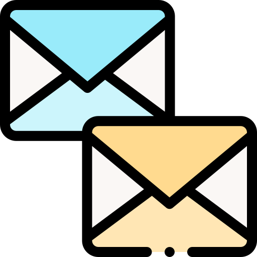 emails Detailed Rounded Lineal color Ícone