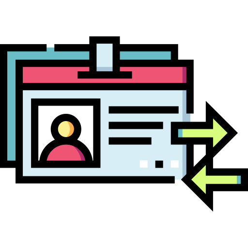 visitenkarte Detailed Straight Lineal color icon