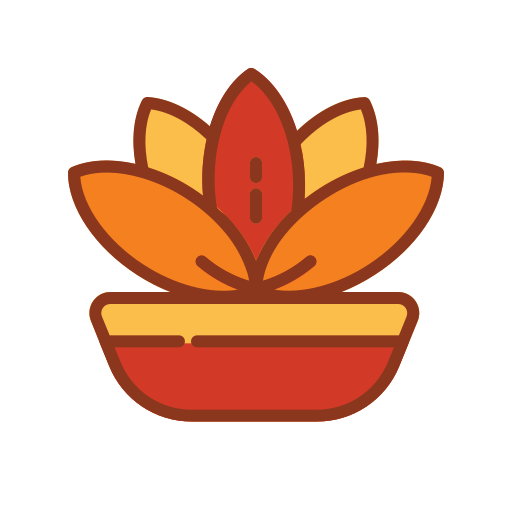 Lotus flower Generic Outline Color icon