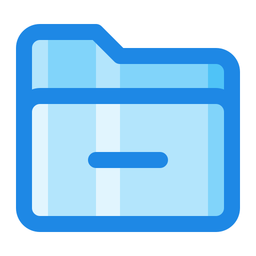 signo menos Generic Blue icono