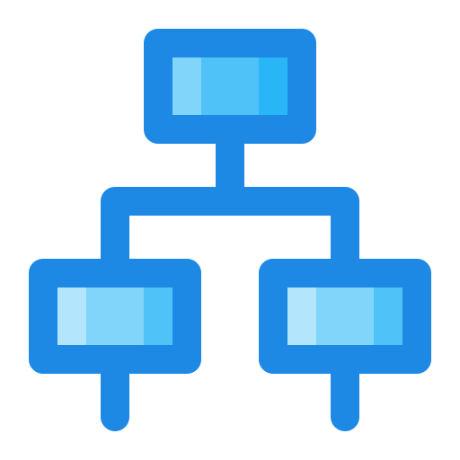 estructura de la jerarquía Generic Blue icono