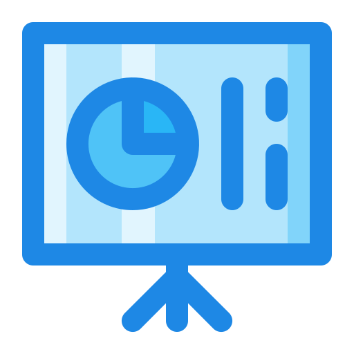 zakelijke presentatie Generic Blue icoon