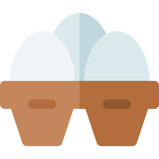 des œufs Basic Rounded Flat Icône