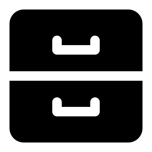 gaveta Generic Glyph Ícone