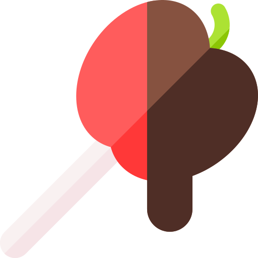 Карамелизированное яблоко Basic Rounded Flat иконка