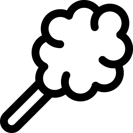 suikerspin Basic Rounded Lineal icoon