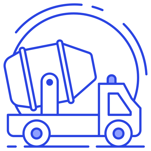 mixer vrachtwagen Generic Blue icoon
