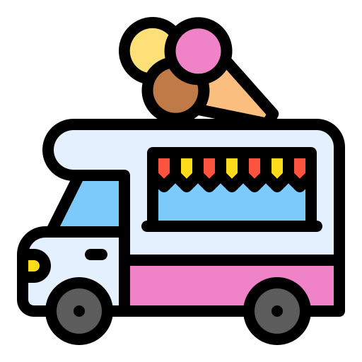 foodtruck Generic Outline Color icoon