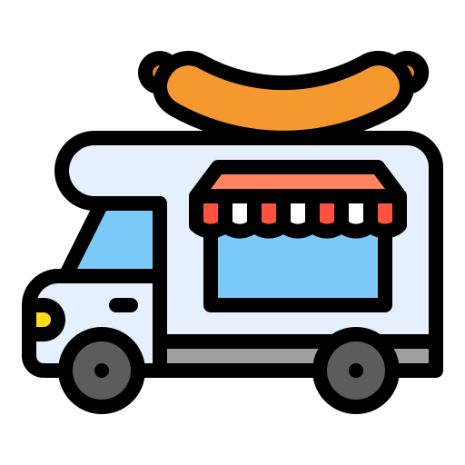 Food truck Generic Outline Color icon