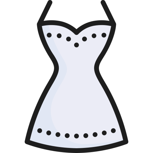 vestido de novia Kosonicon Lineal color icono